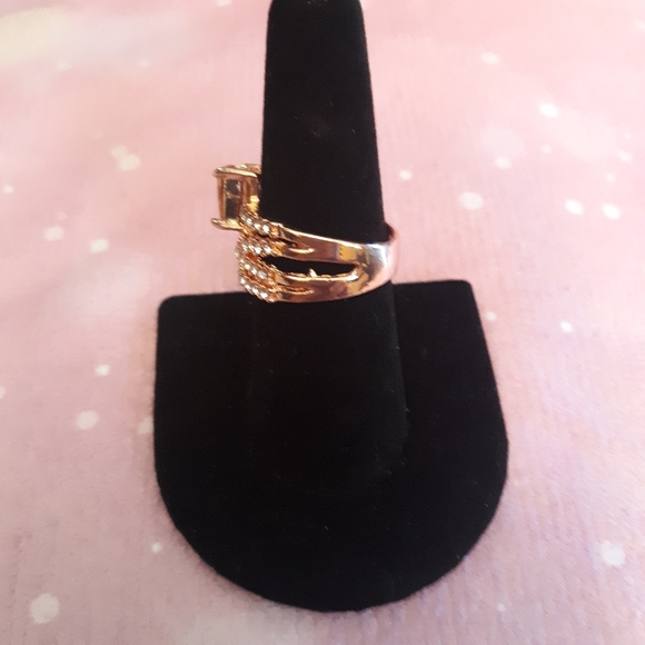 18K Rose Gold Plated Morganite Ring - Picture 8 of 12